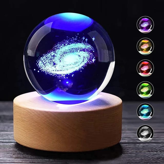 Galaxy Crystal Ball Night Light