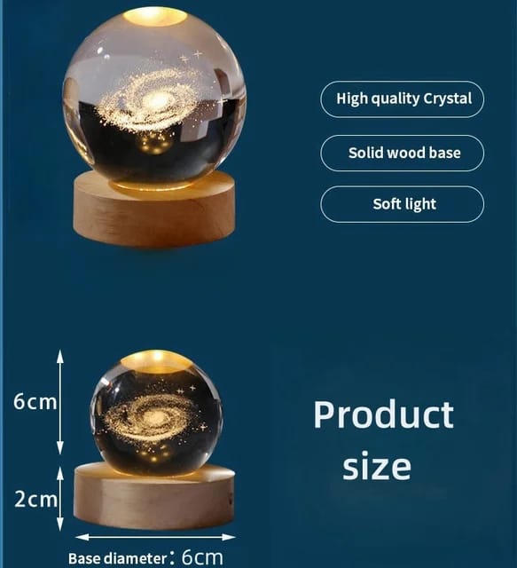 Galaxy Crystal Ball Night Light